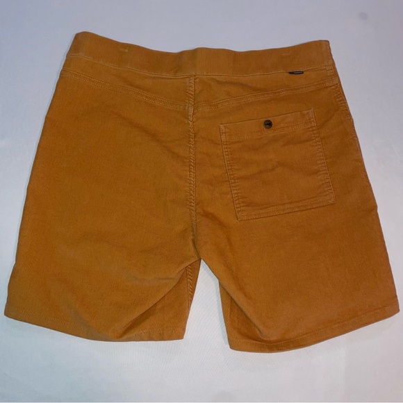 Toad and Co Mustard Coaster Cord Shorts Men’s 34 Organic Cotton Stretch Corduroy - Picture 2 of 11